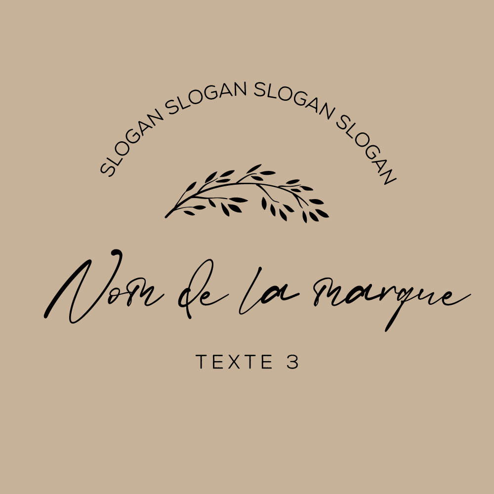 Belle création de logo floral dessiné à la main - image 