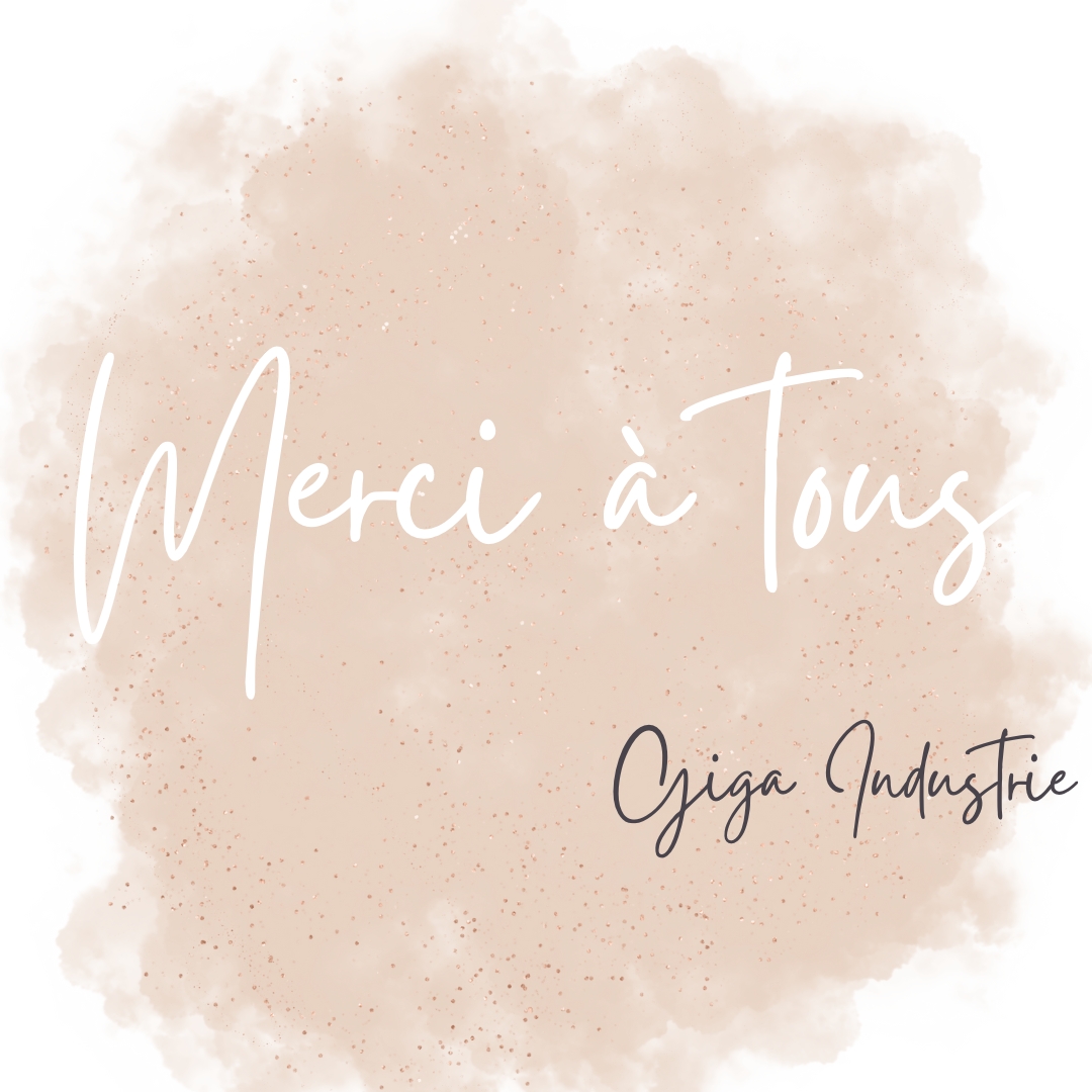 Post de remerciement avec tâche beige