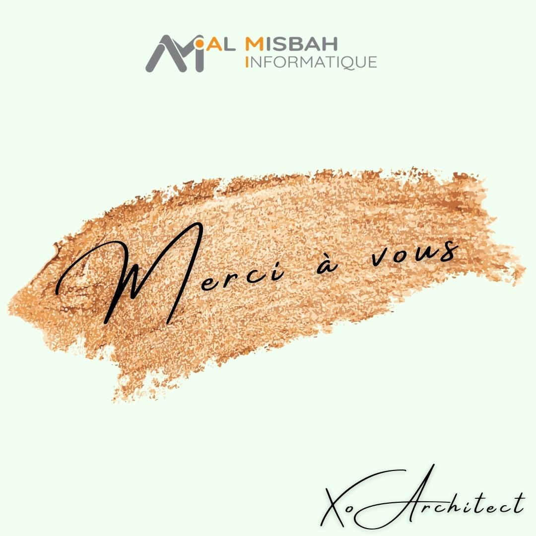 Post de remerciement avec touche en or - image 