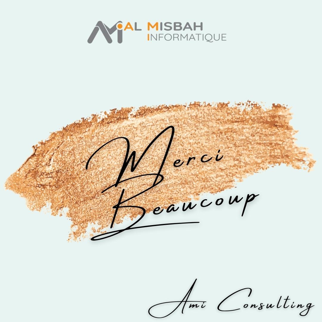 Post de remerciement avec touche en or - image 