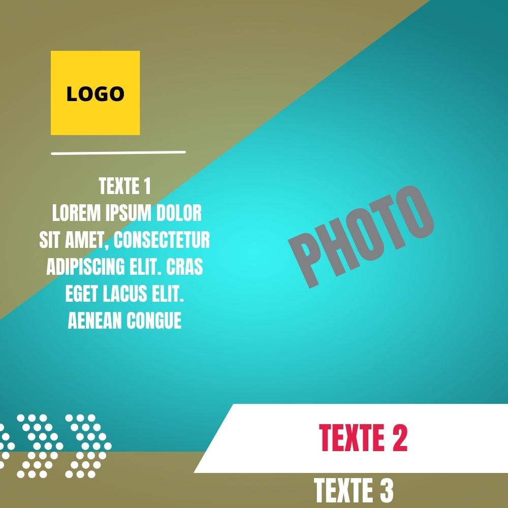 Publication moderne avec grande image - image 